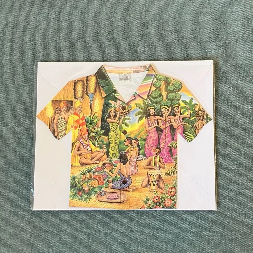 Hawaiian Shirt Stationery Card